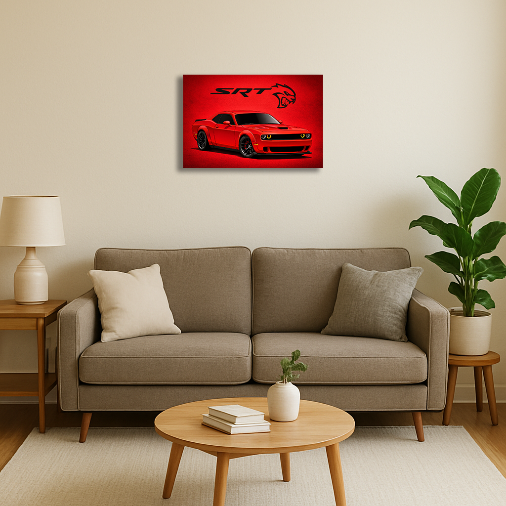 Red Challenger SRT Hellcat