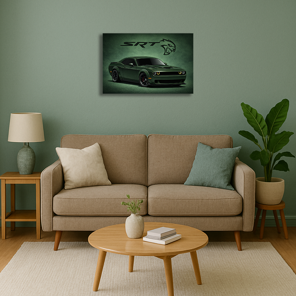 Green Challenger SRT Hellcat